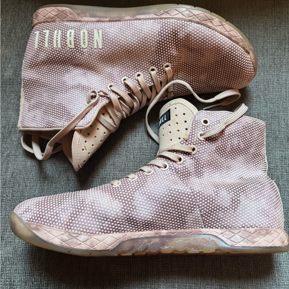 NOBULL Pink High-Top Trainers - Picture 2 of 5
